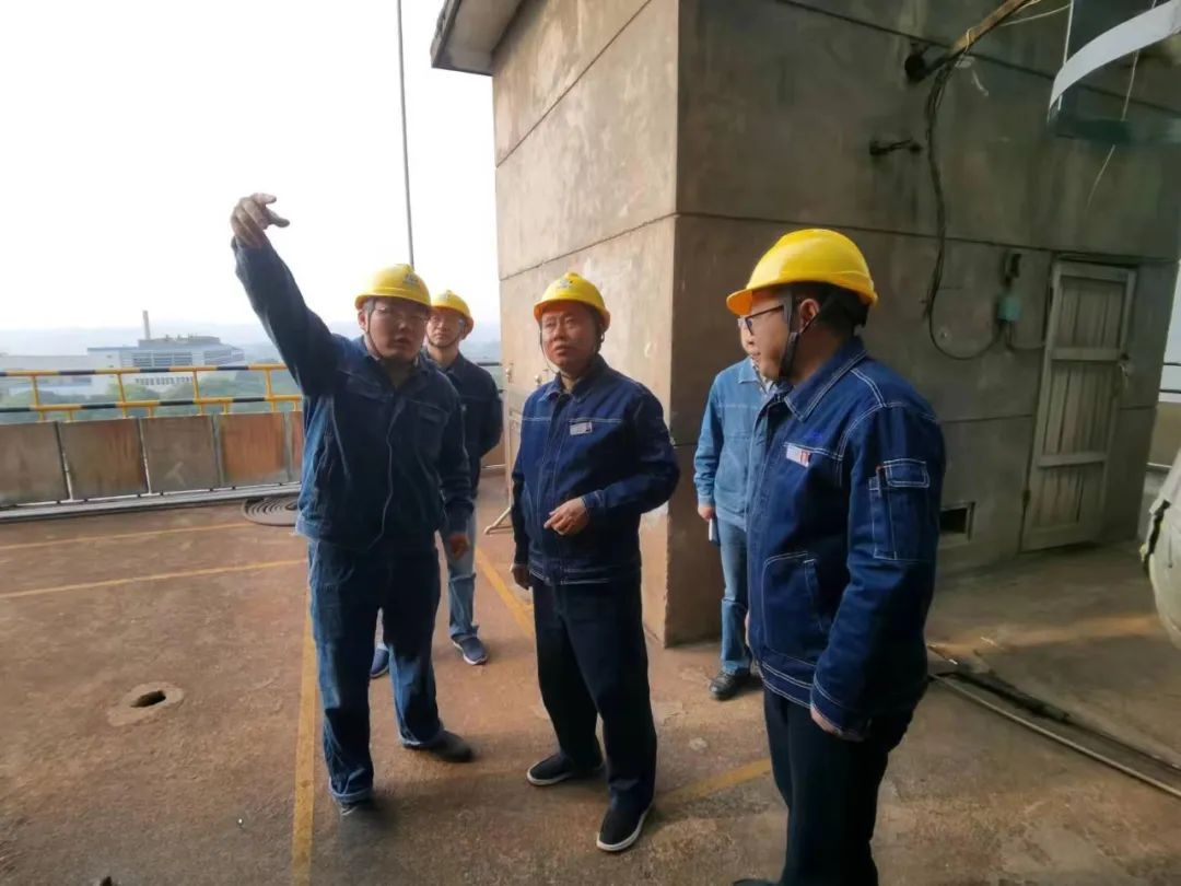 凯发k8一触即发股份公司党委书记、董事长廖廷君一行深入尿素现场检查指导工作