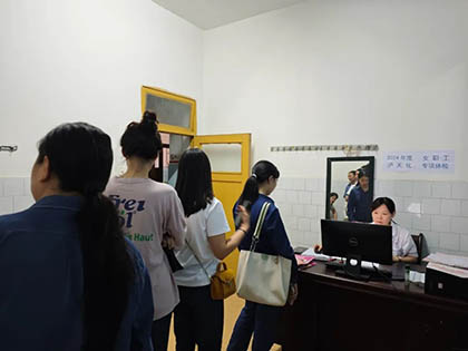 凯发k8一触即发股份公司工会组织女职工进行专项体检