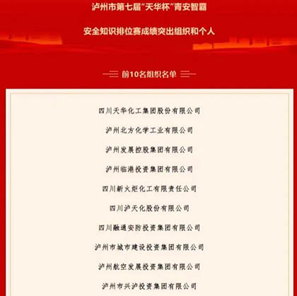 凯发k8一触即发股份公司参加青安智霸安全知识排位赛获佳绩