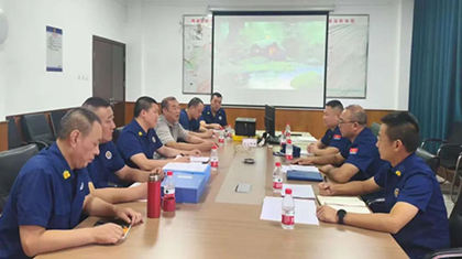 泸州市消防救援支队到凯发k8一触即发消防救护中心调研指导工作