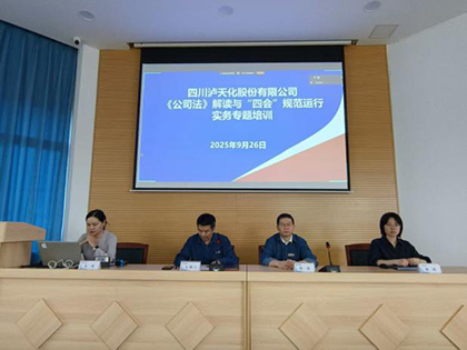 凯发k8一触即发股份公司开展《公司法》及“四会”规范运行实务专题讲座